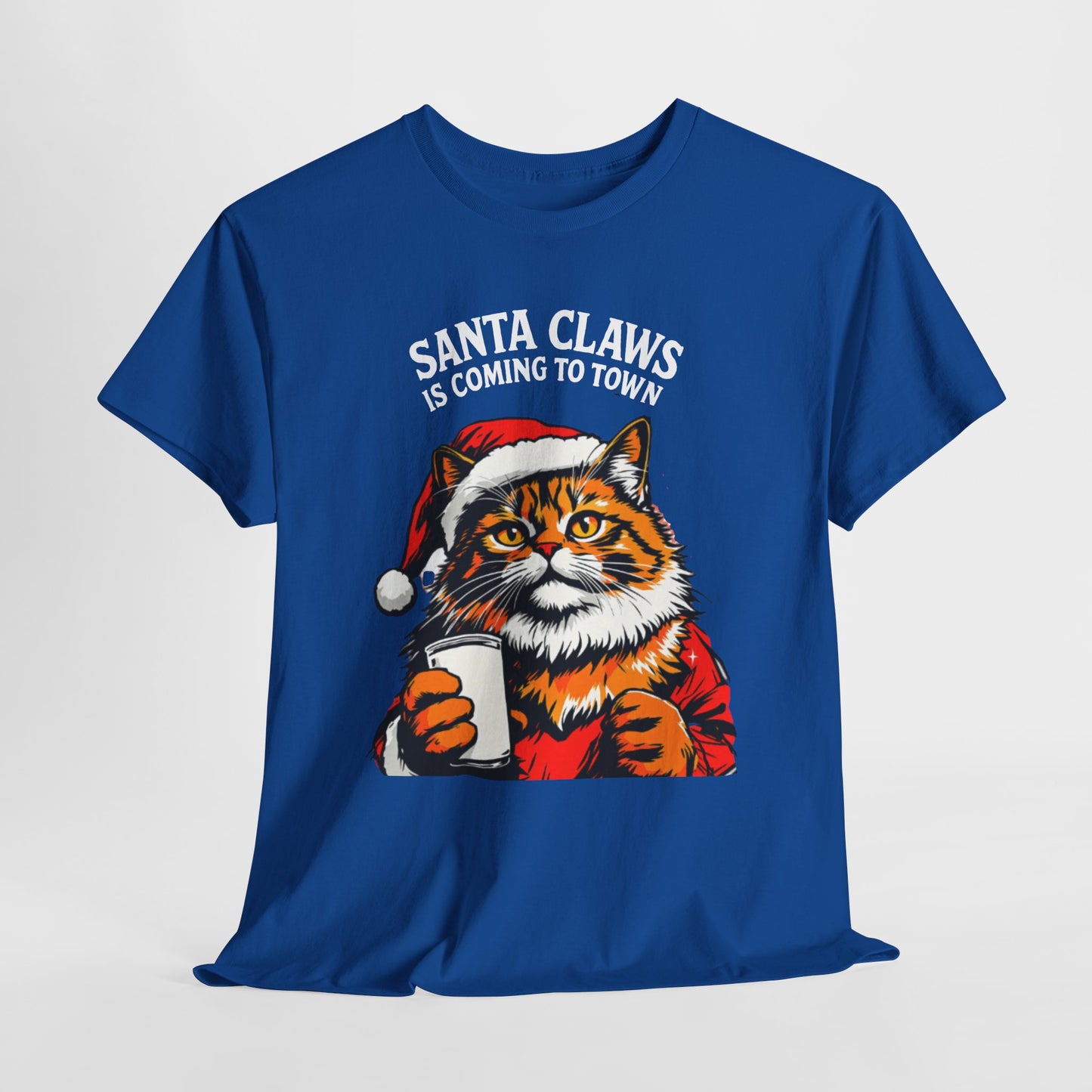 Santa Claws is Coming to Town Cotton Tee