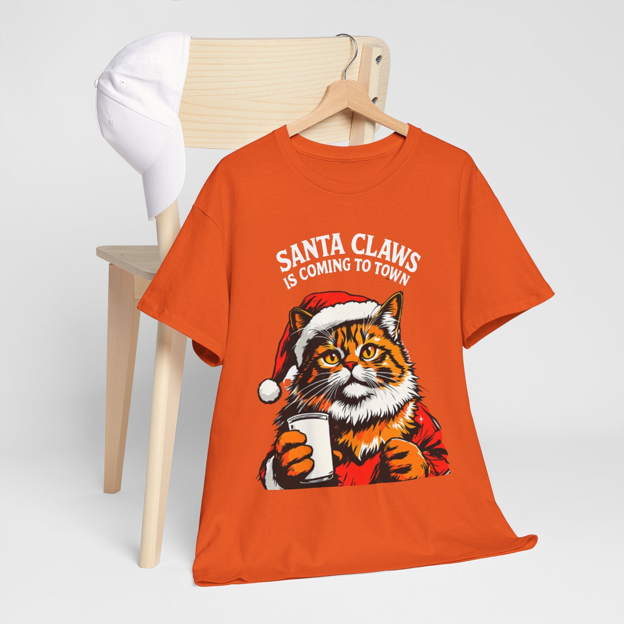 Santa Claws is Coming to Town Cotton Tee