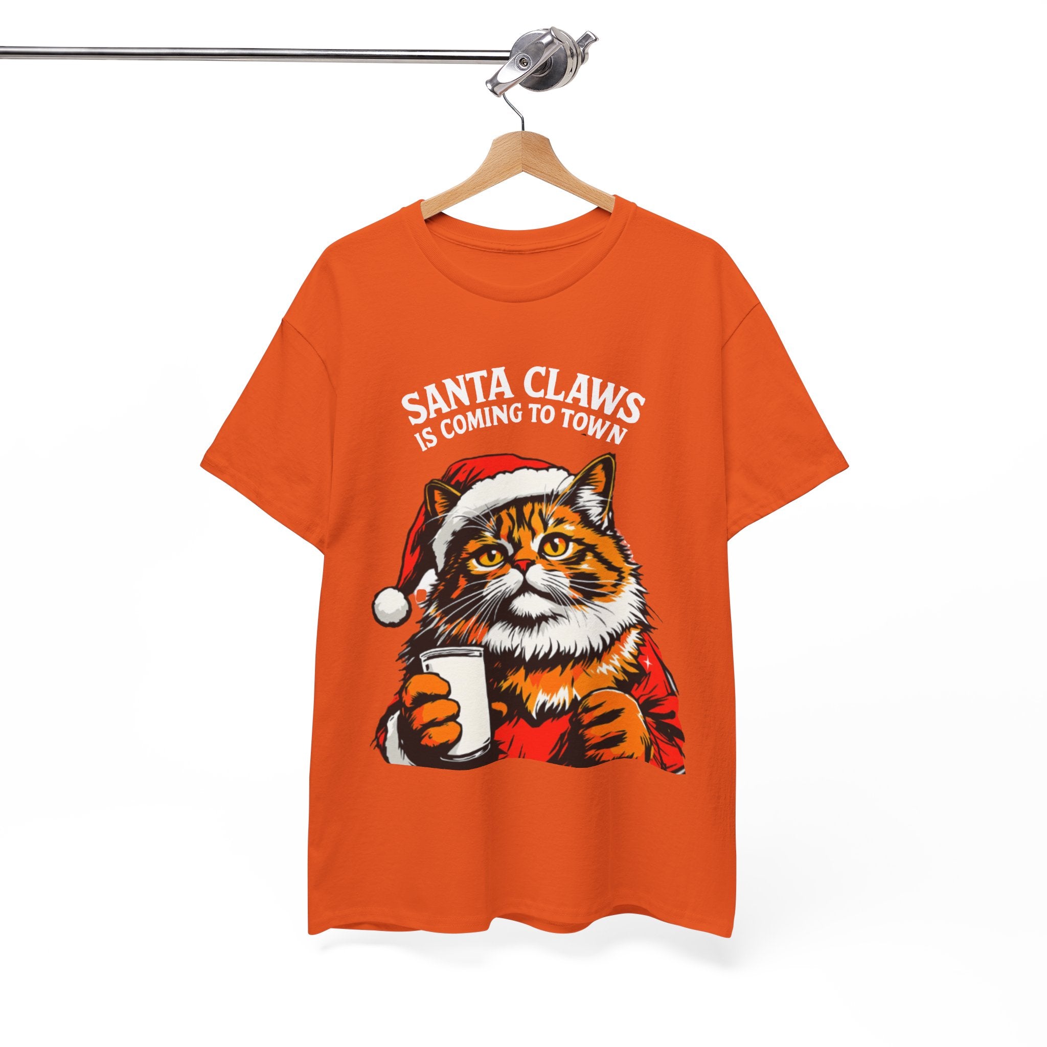Santa Claws is Coming to Town Cotton Tee