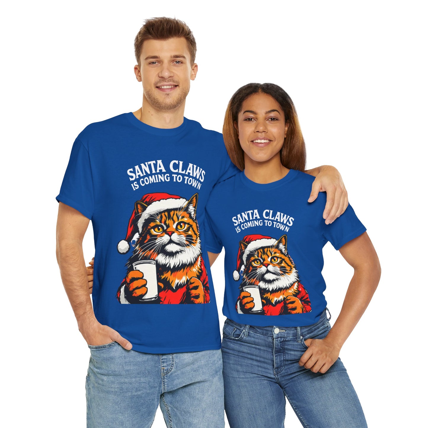 Santa Claws is Coming to Town Cotton Tee