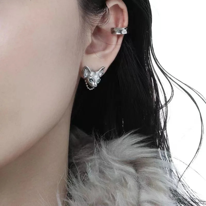 Blaze Feline Earrings