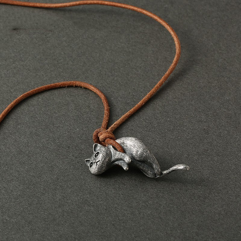 Vintage Cat Necklace