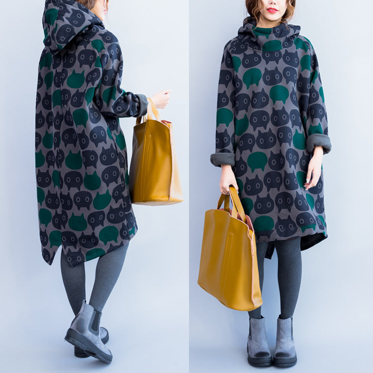 Cat Face Fashion Hoodie