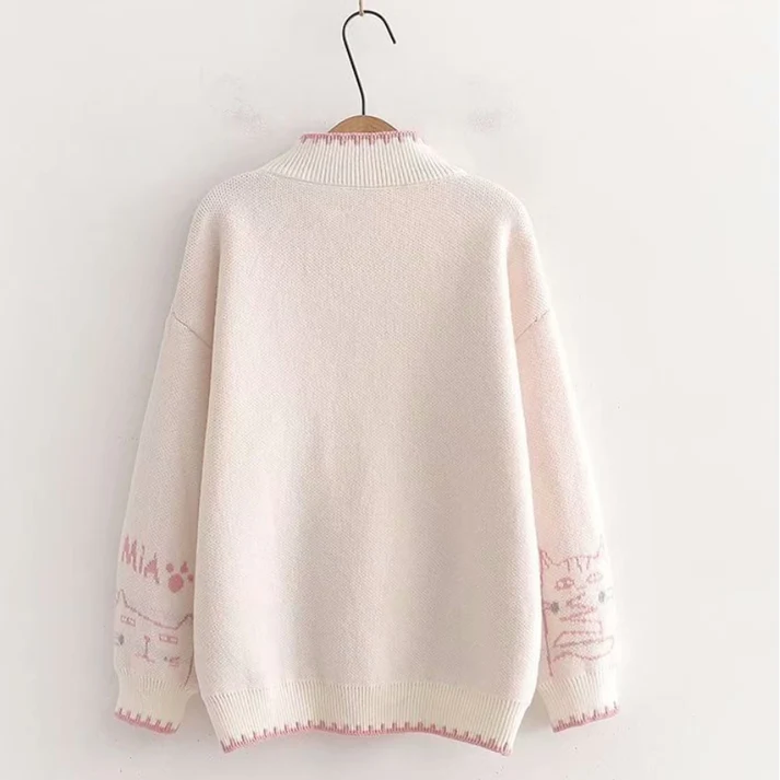 Minimalist Pullover Cat Mom Sweatshirt