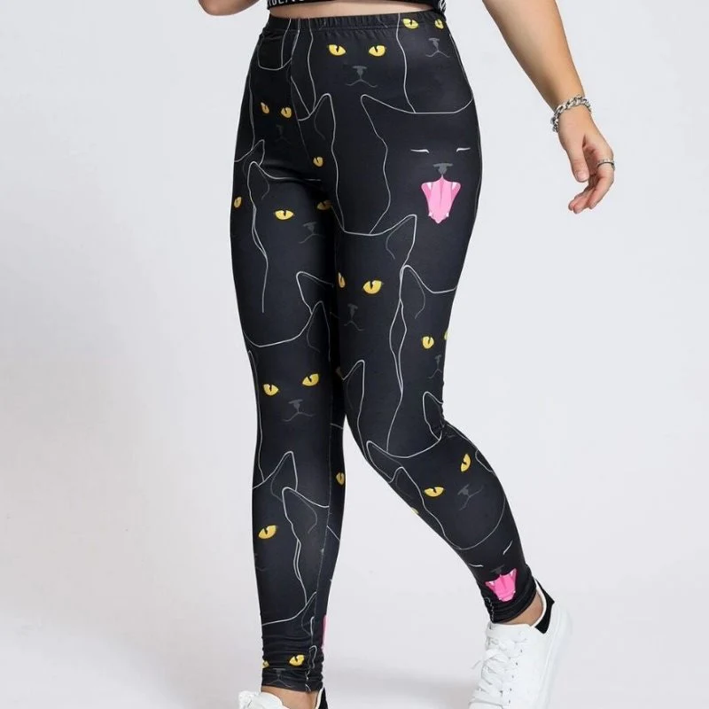 Black Cats Leggings