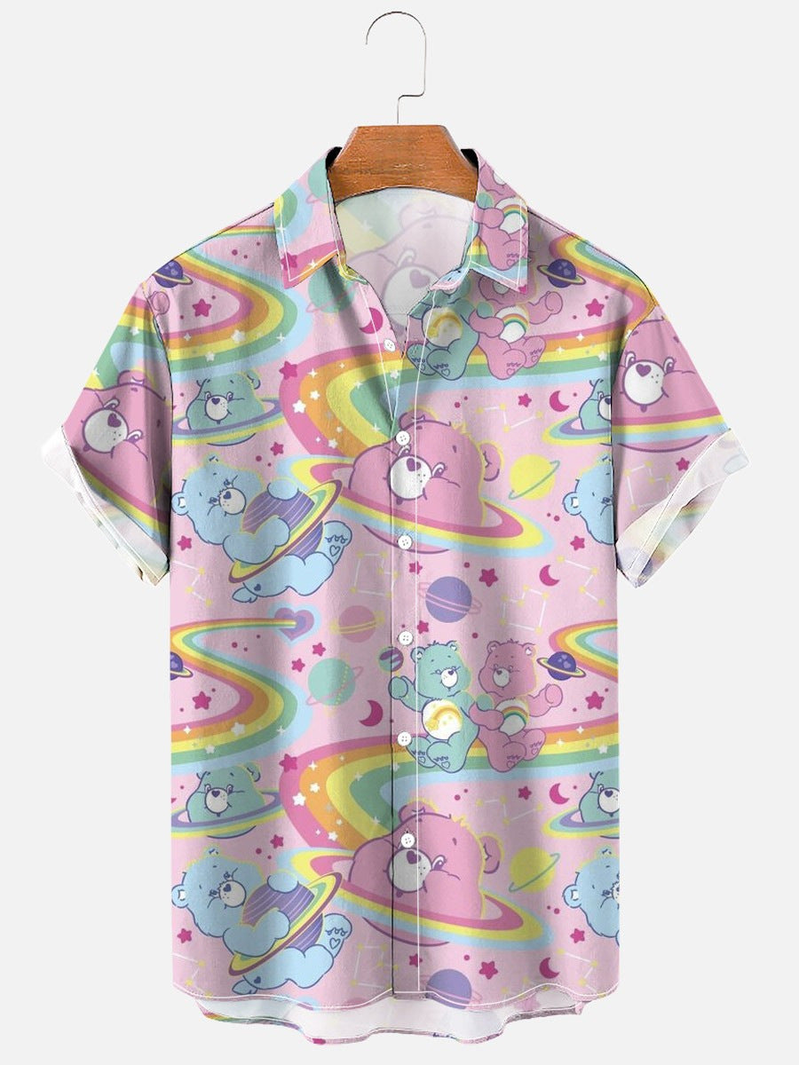 Bear Print Hawaiian Men's Shirt