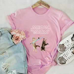 Meow Wars Cat T-Shirt