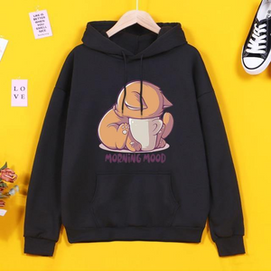 Morning Mood Cat Hoodie