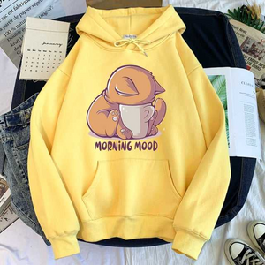 Morning Mood Cat Hoodie