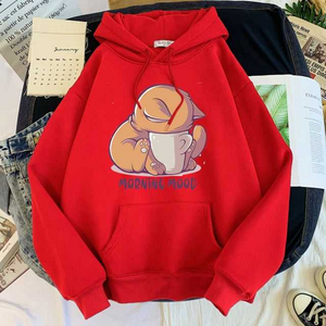 Morning Mood Cat Hoodie
