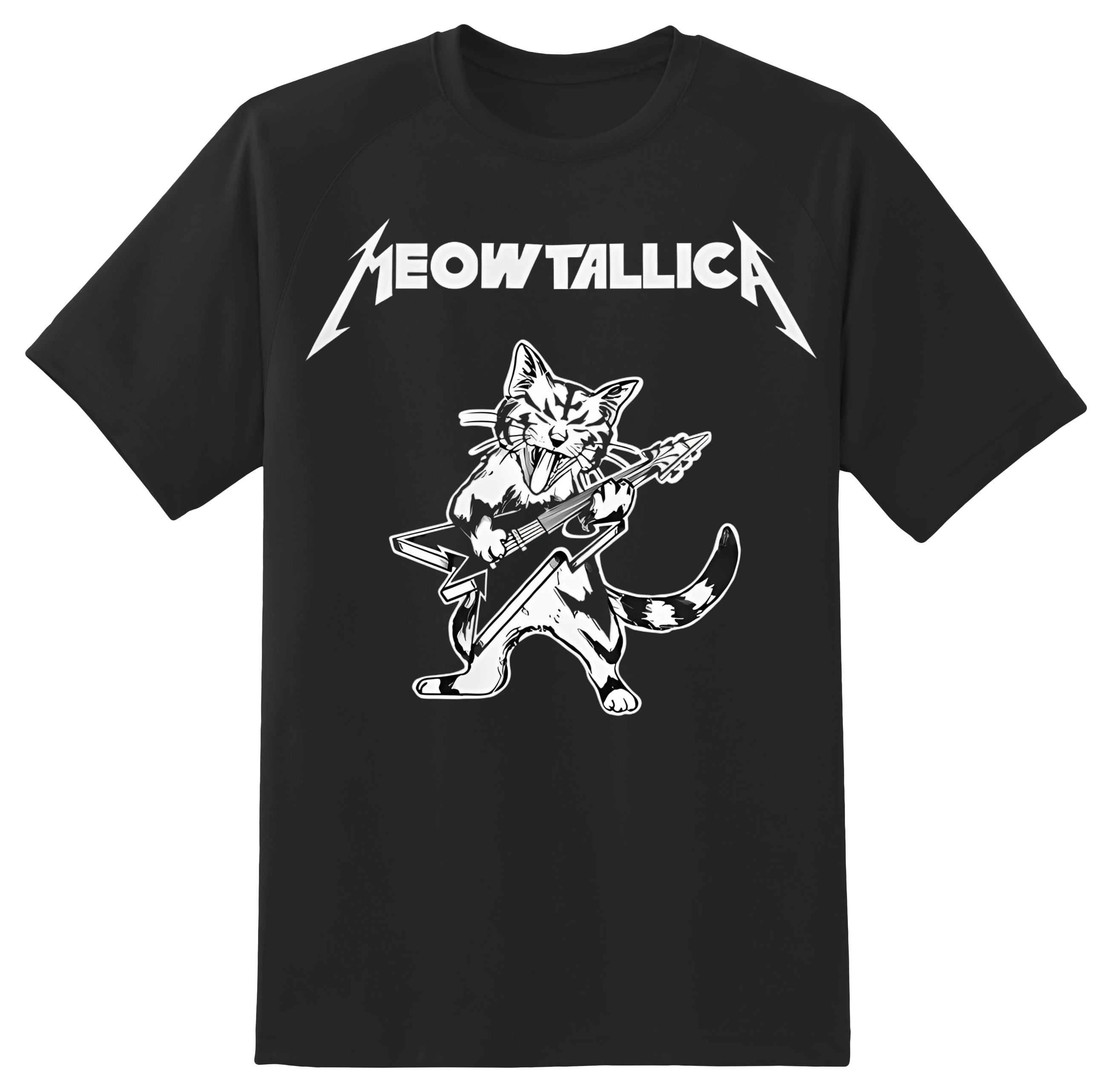 Meowtallica Ready To Rock Cat T-Shirt