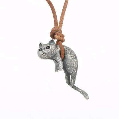 Vintage Cat Necklace