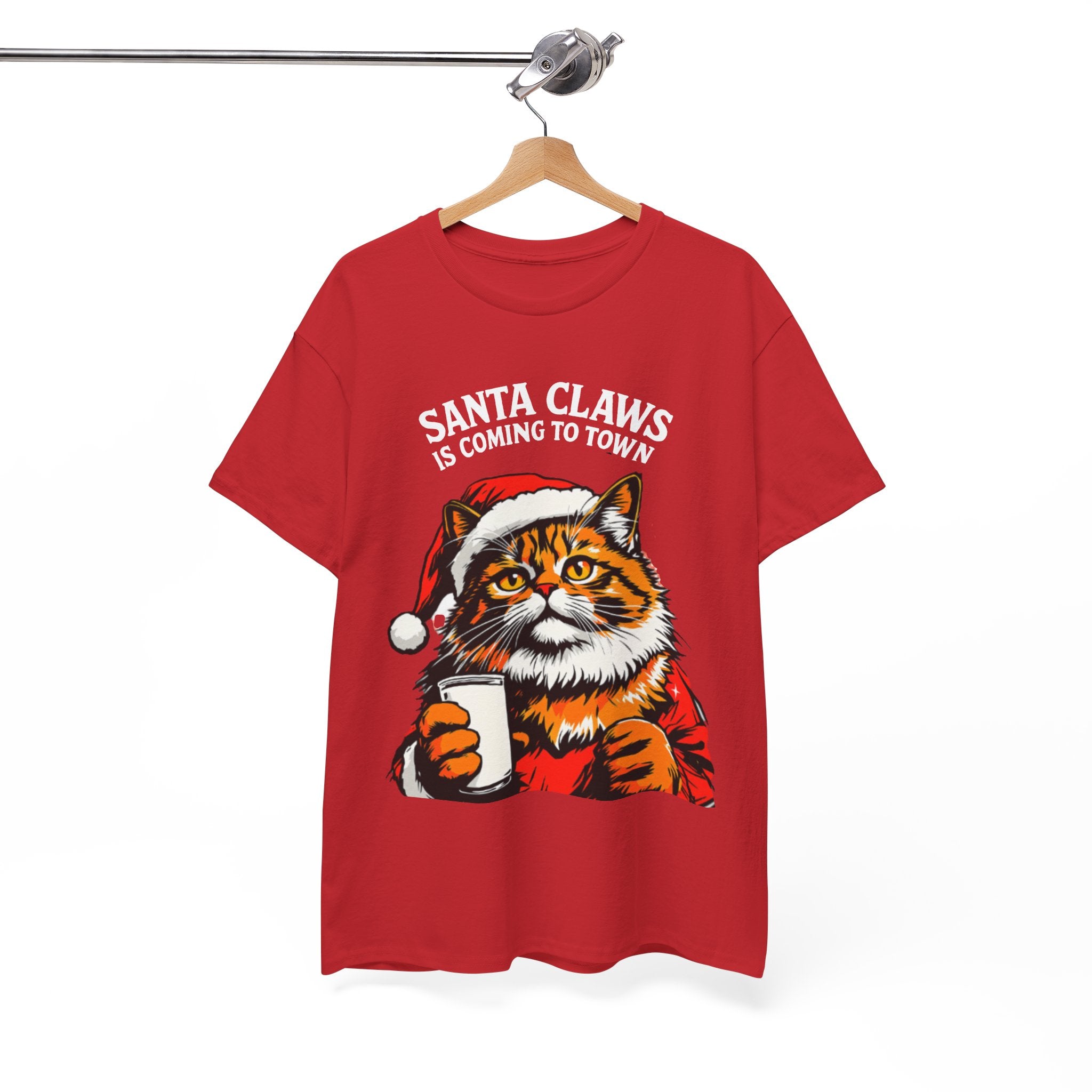 Santa Claws is Coming to Town Cotton Tee