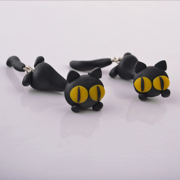 Black Cat Earrings