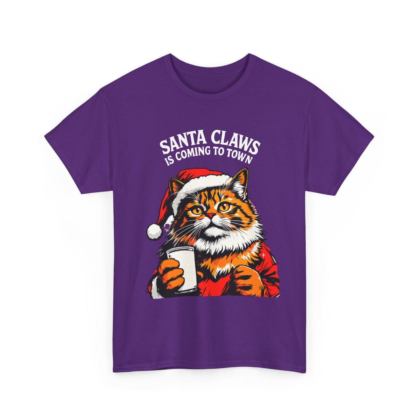 Santa Claws is Coming to Town Cotton Tee