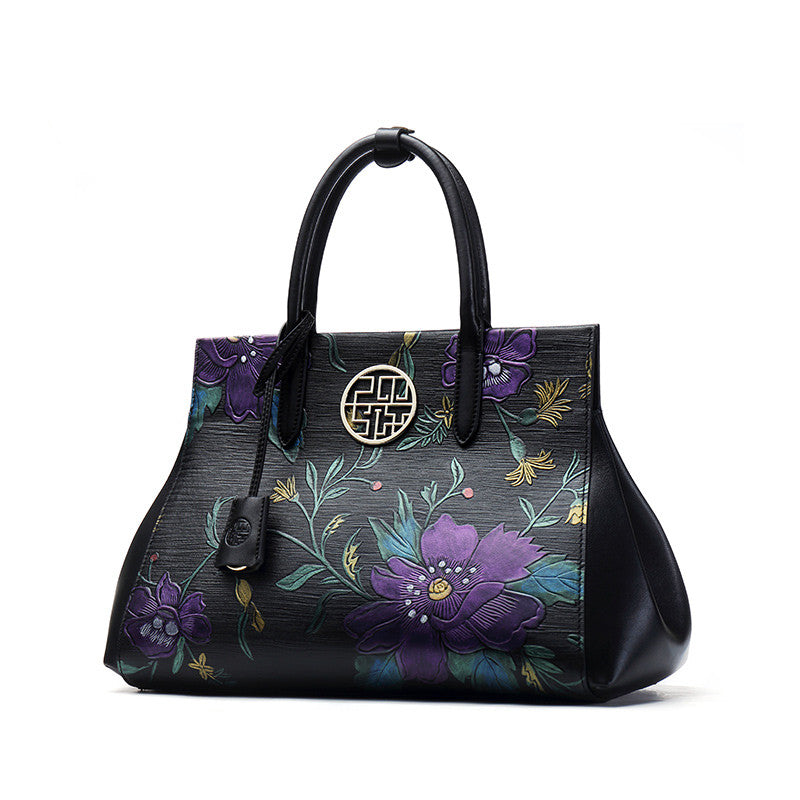 Leather Retro Atmospheric Handbag