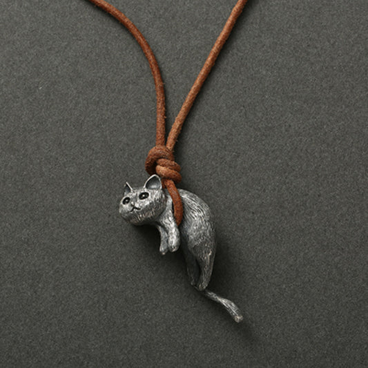 Vintage Cat Necklace