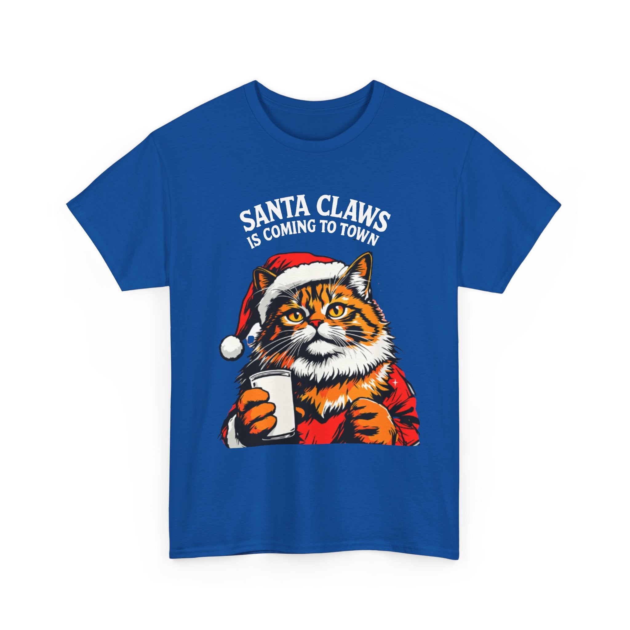 Santa Claws is Coming to Town Cotton Tee