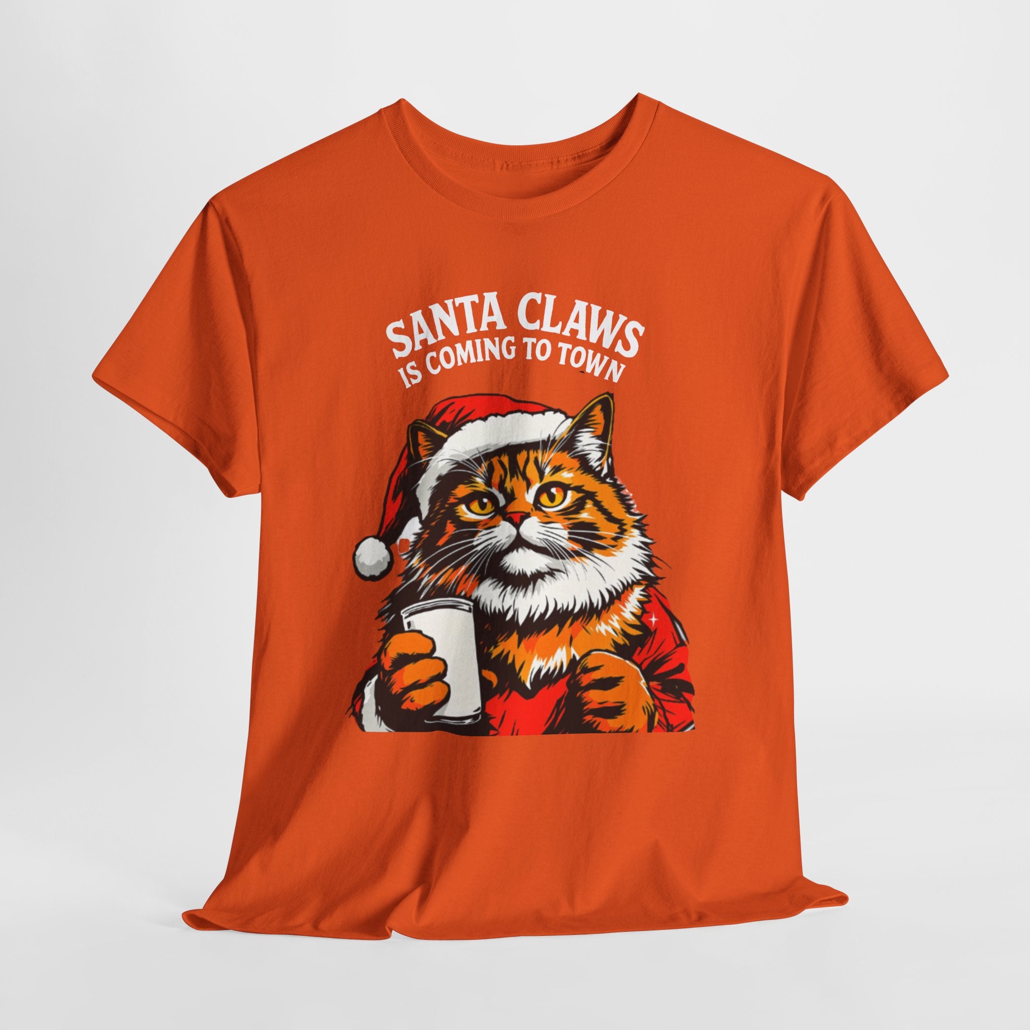 Santa Claws is Coming to Town Cotton Tee