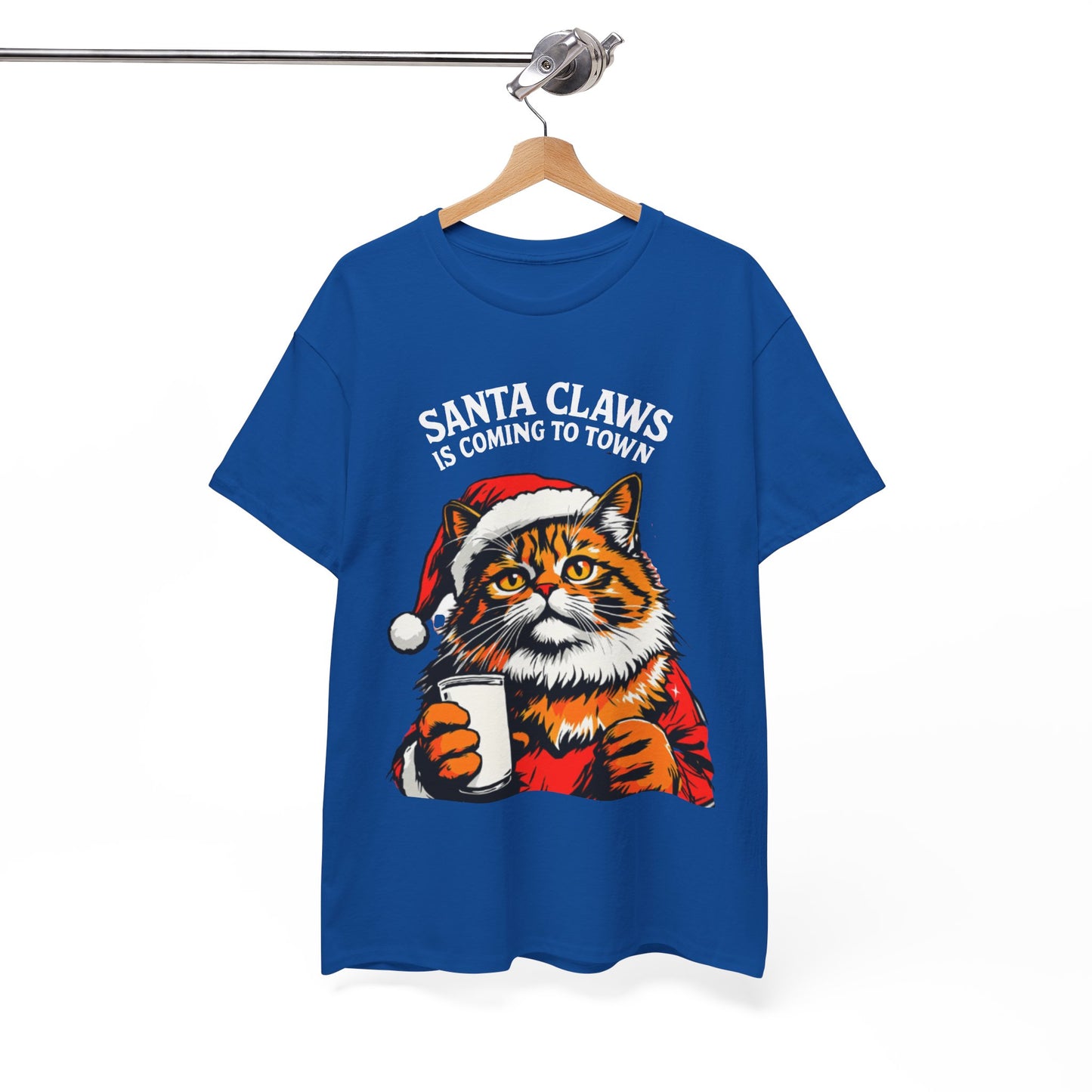 Santa Claws is Coming to Town Cotton Tee