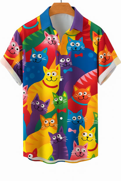 Color Blast Cat Shirt