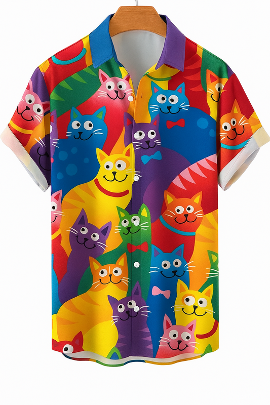 Color Blast Cat Shirt