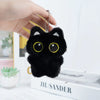 Cartoon Cute Black Cat Key Chain Plush Toy Doll Small Pendant Cuddly Pillow Cushion Ins Black Cat For Boys Girls Birthday Gifts