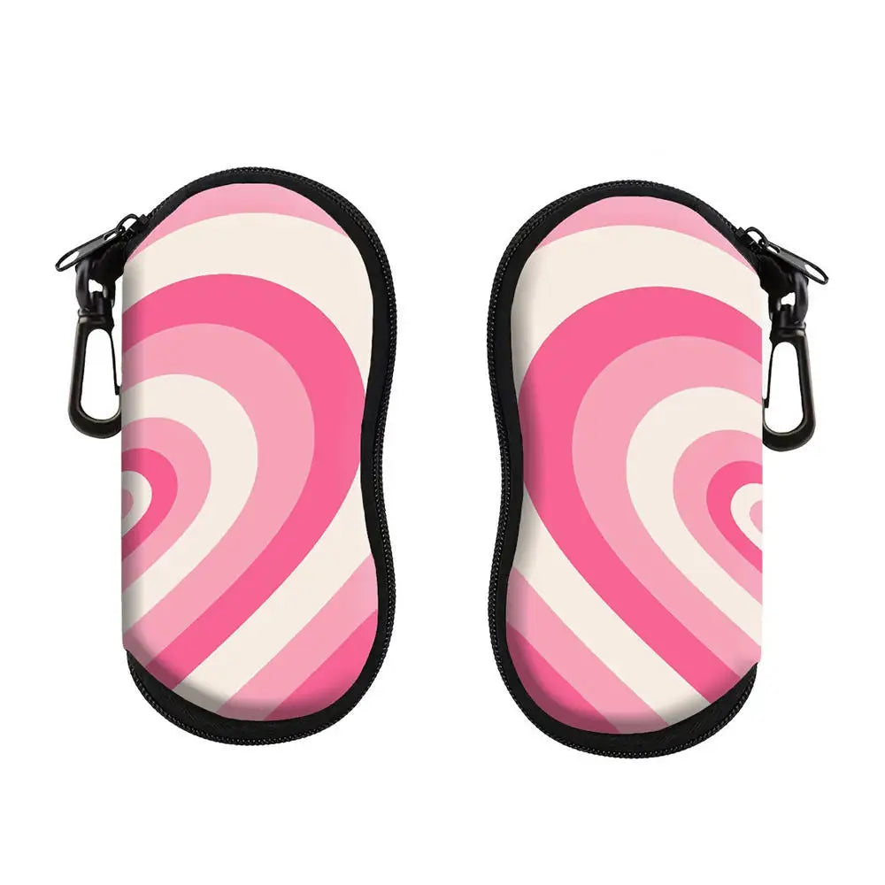 Vintage Flowers Sunglasses Case Glasses Case For Women Men Cute Black Cat Printed Eyeglasses Case Glasses Box With Zipper