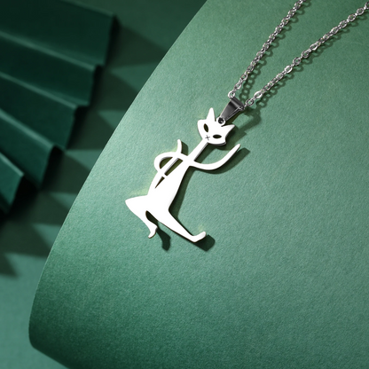 Kung Fu Cat Necklace