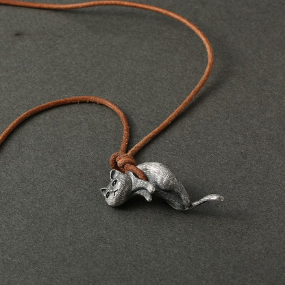 Vintage Cat Necklace