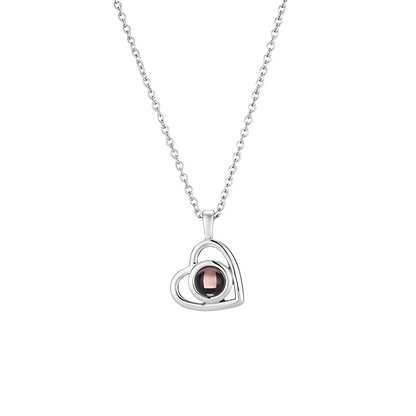 Personalized Heart Photo Necklace