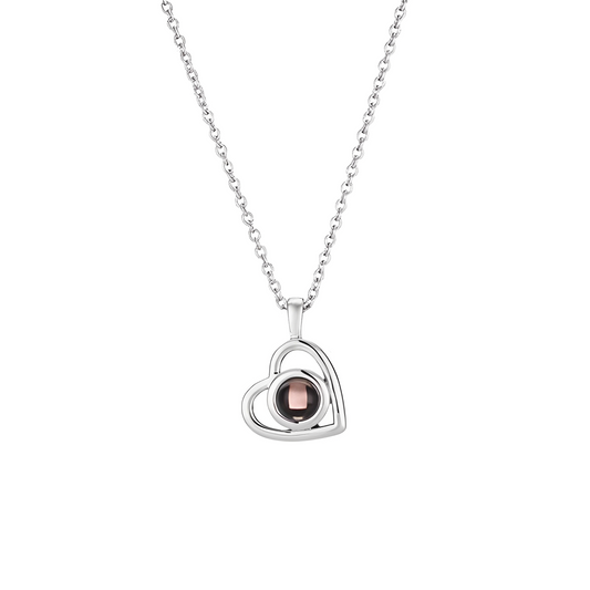 Personalized Heart Photo Necklace