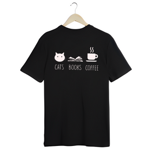 Cats, Books & Coffee T-Shirt