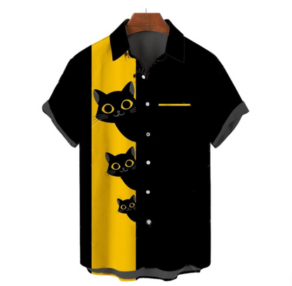 Staring Three Cats Shirt