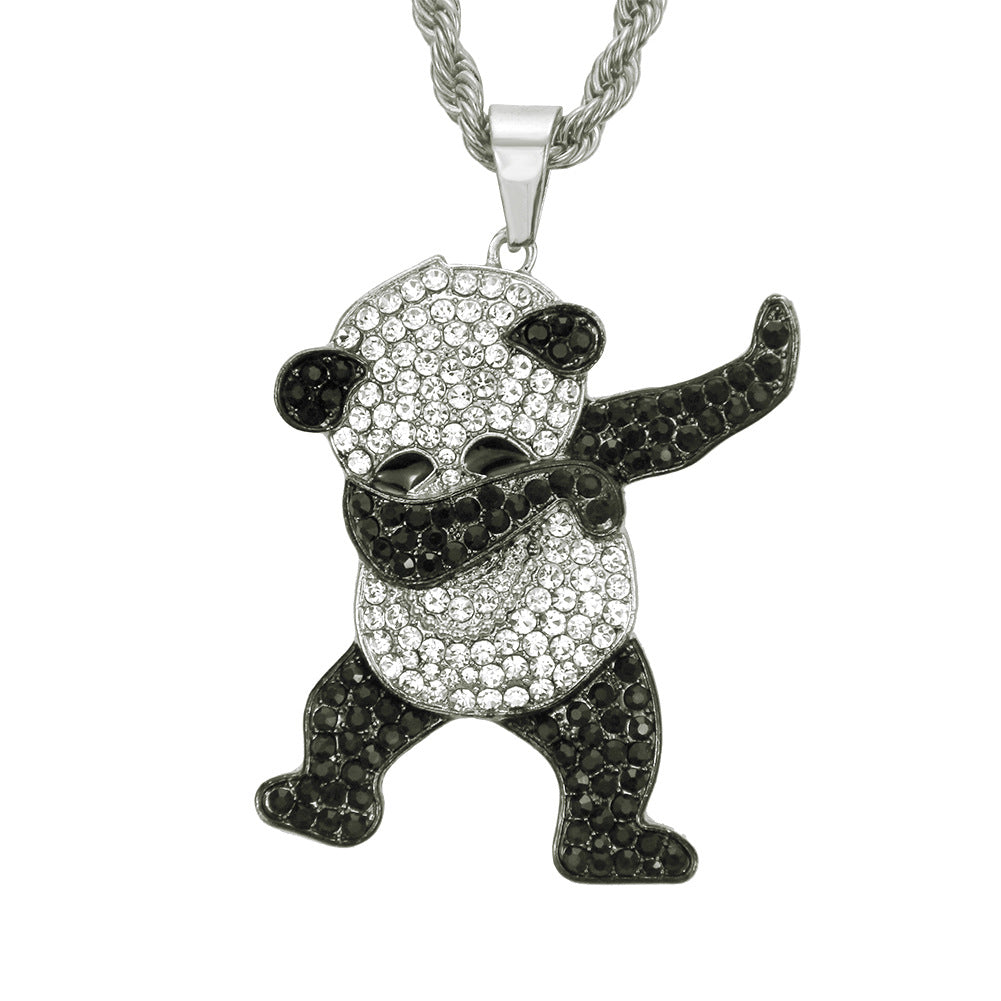 Keorm Hip Hop Panda Necklace