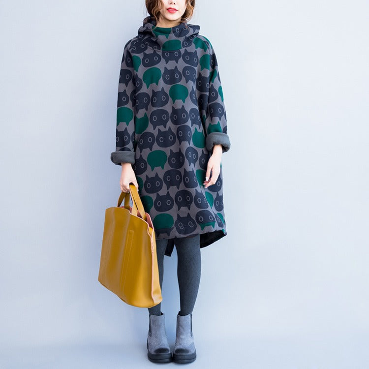 Cat Face Fashion Hoodie