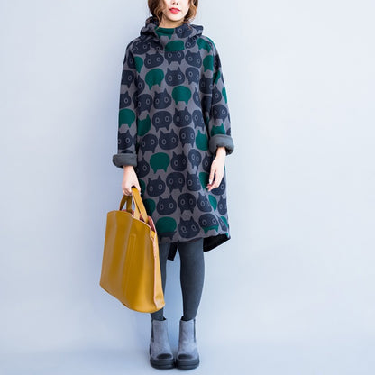 Cat Face Fashion Hoodie