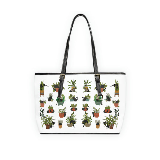 Vegan Cat Leather Handbag