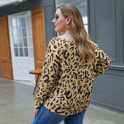 Women's Leopard Print Full Sleeve T-Shirt