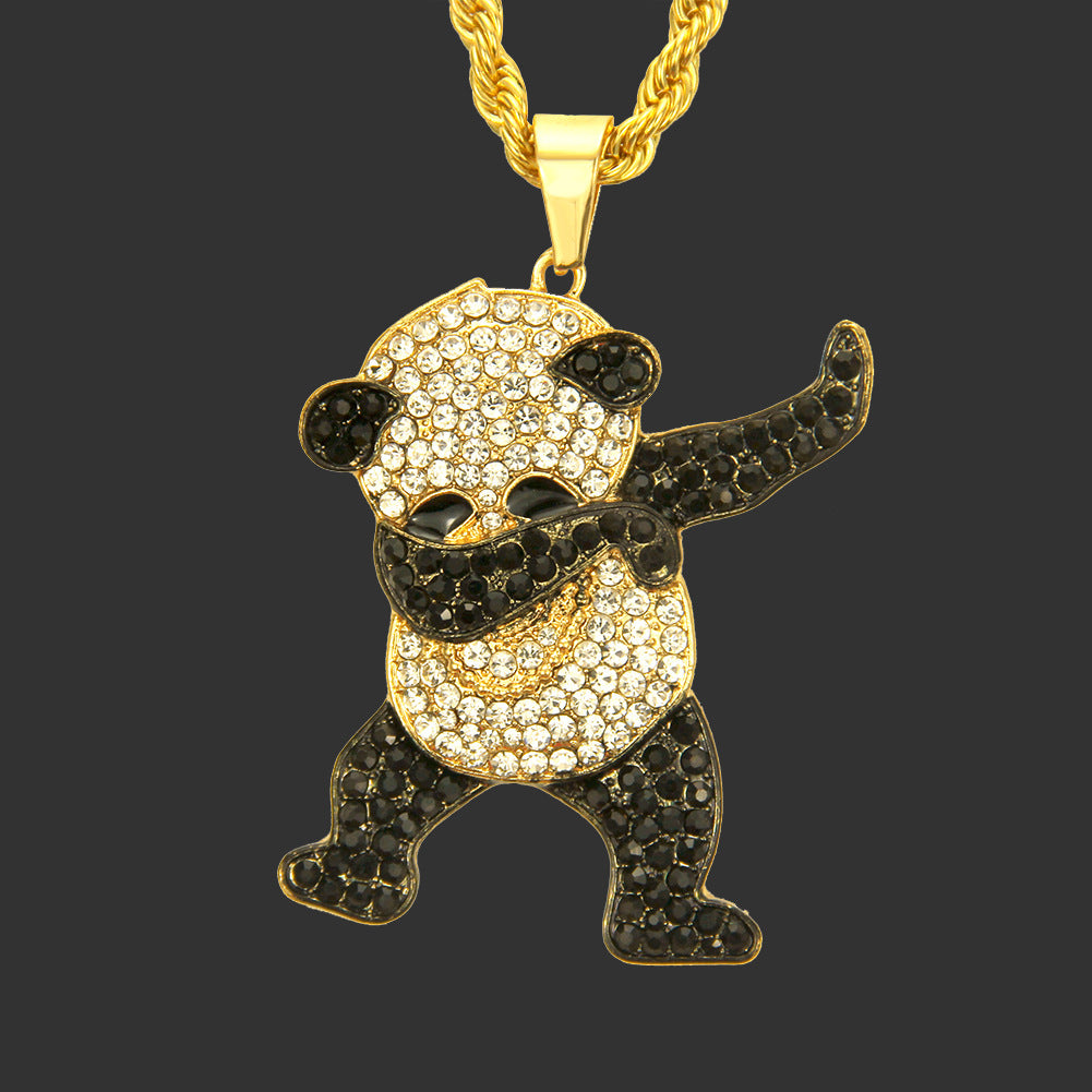 Keorm Hip Hop Panda Necklace